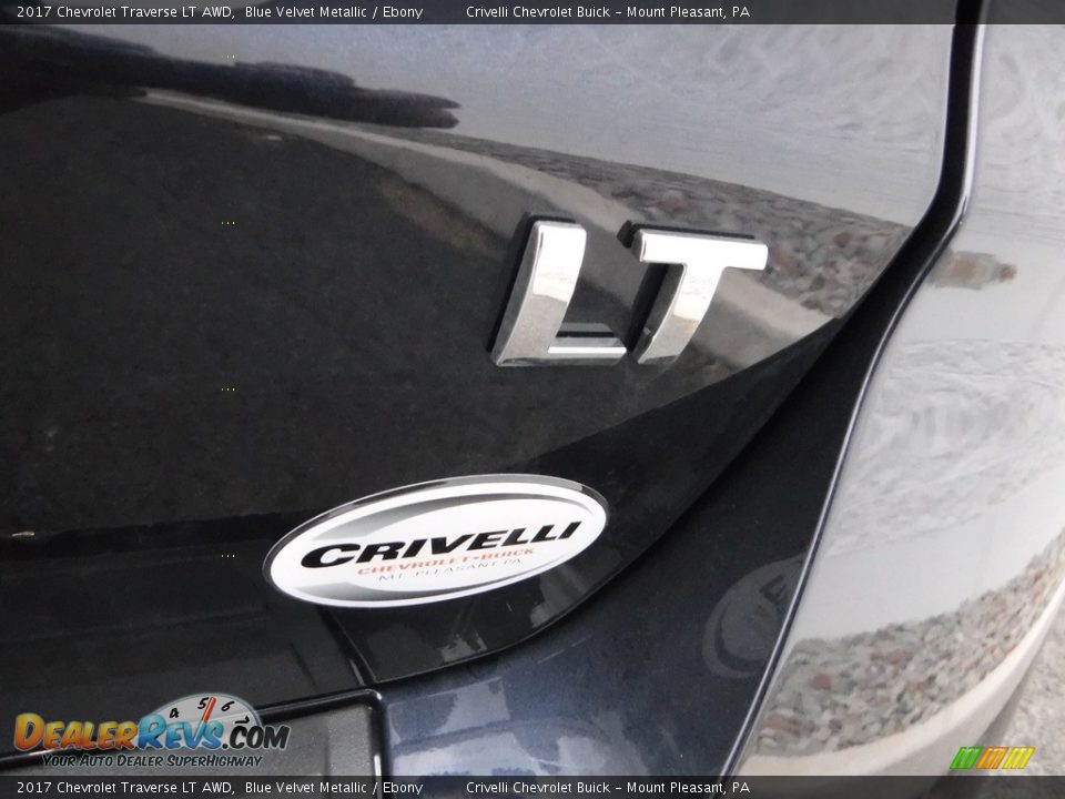 2017 Chevrolet Traverse LT AWD Blue Velvet Metallic / Ebony Photo #7