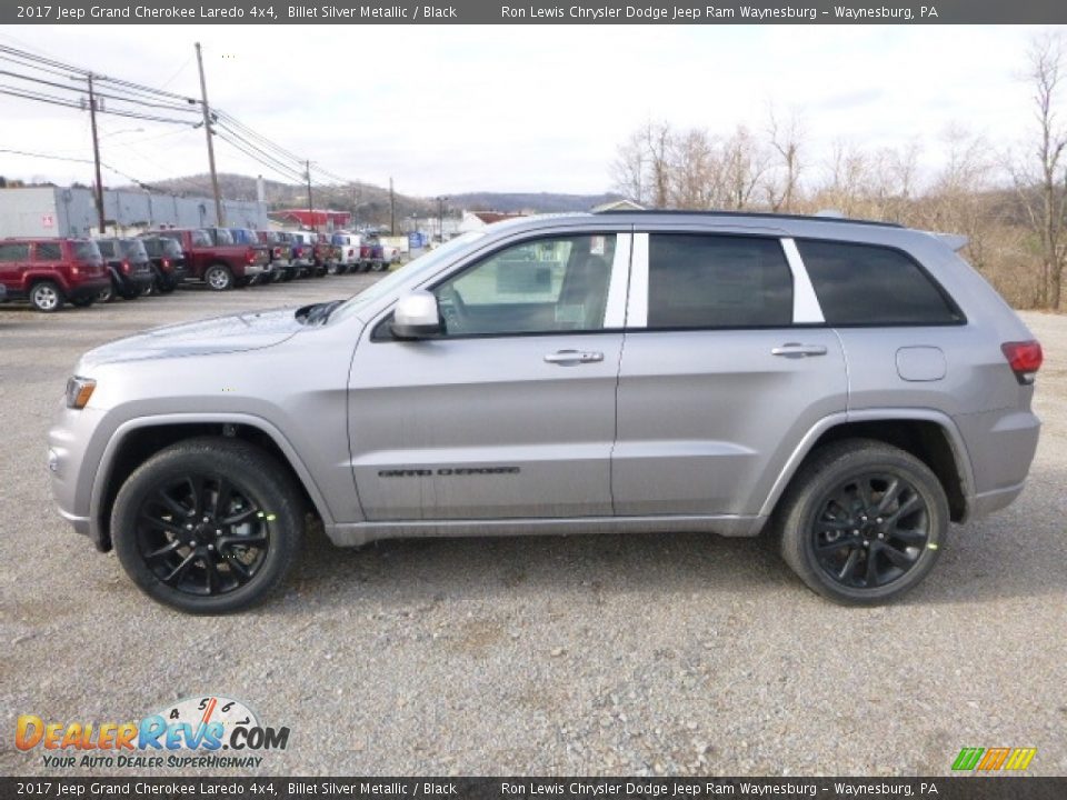 2017 Jeep Grand Cherokee Laredo 4x4 Billet Silver Metallic / Black Photo #3