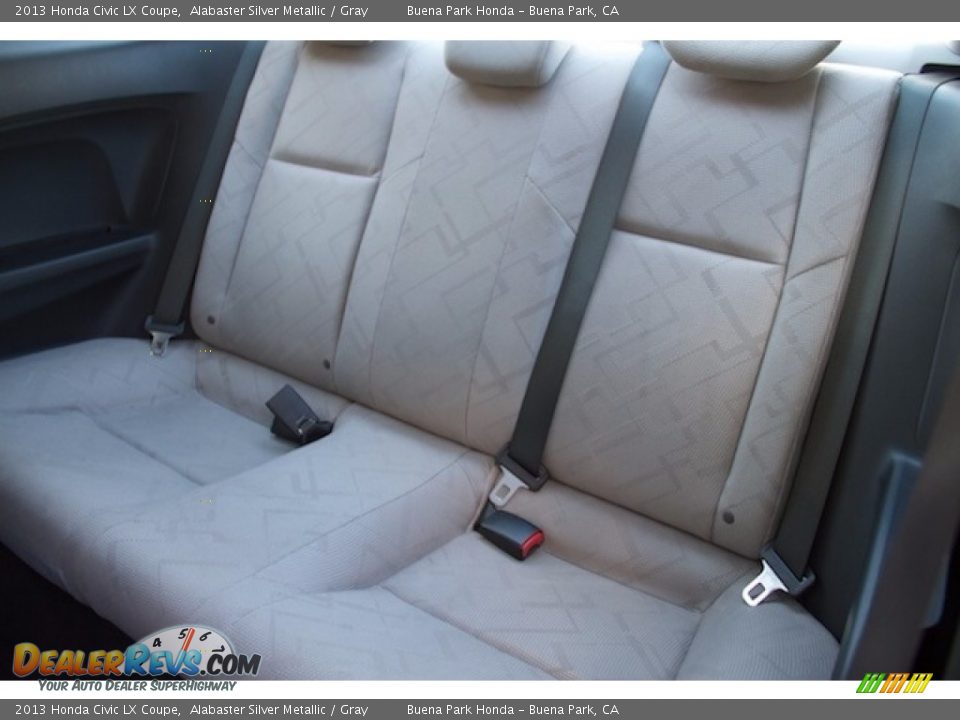 2013 Honda Civic LX Coupe Alabaster Silver Metallic / Gray Photo #4