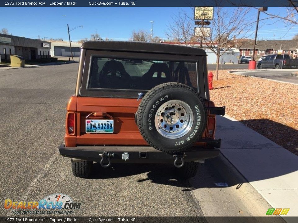 1973 Ford Bronco 4x4 Copper / Black Photo #4