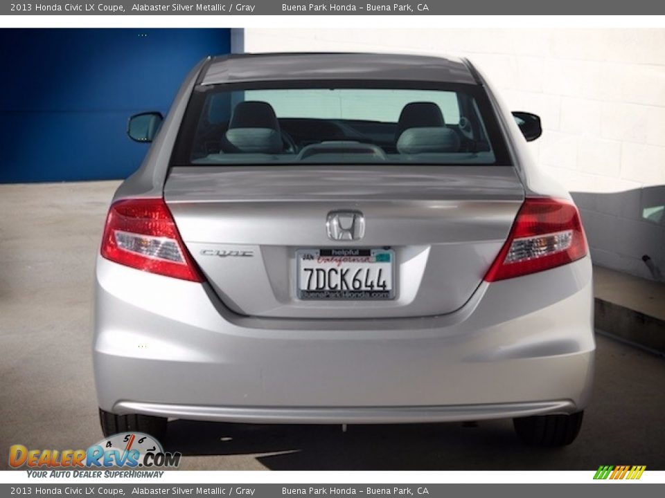 2013 Honda Civic LX Coupe Alabaster Silver Metallic / Gray Photo #9