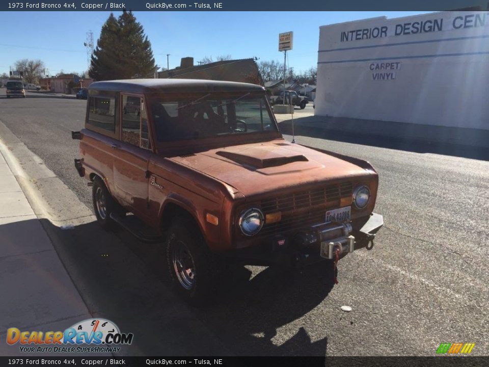 1973 Ford Bronco 4x4 Copper / Black Photo #7