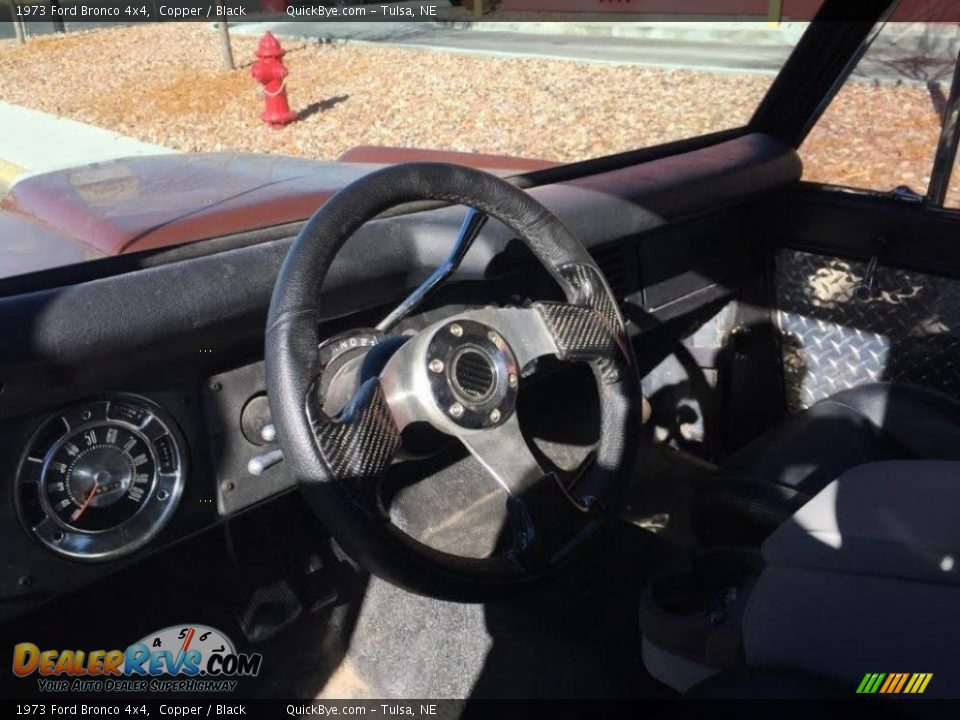 1973 Ford Bronco 4x4 Copper / Black Photo #10