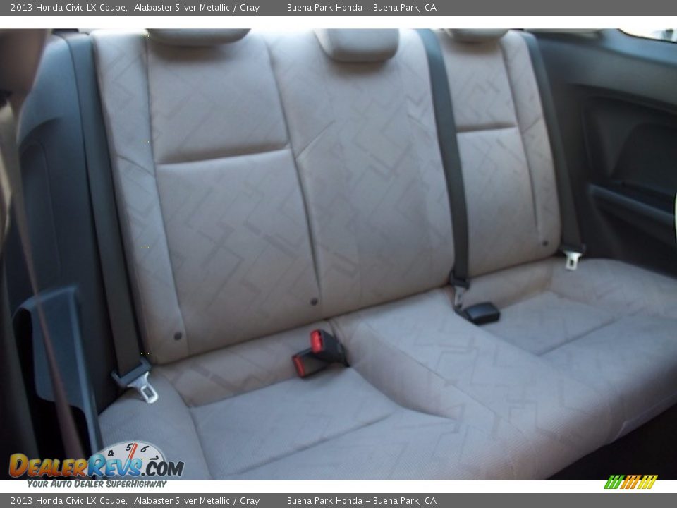 2013 Honda Civic LX Coupe Alabaster Silver Metallic / Gray Photo #14