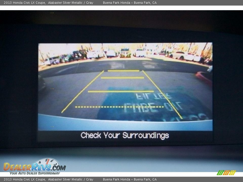 2013 Honda Civic LX Coupe Alabaster Silver Metallic / Gray Photo #17