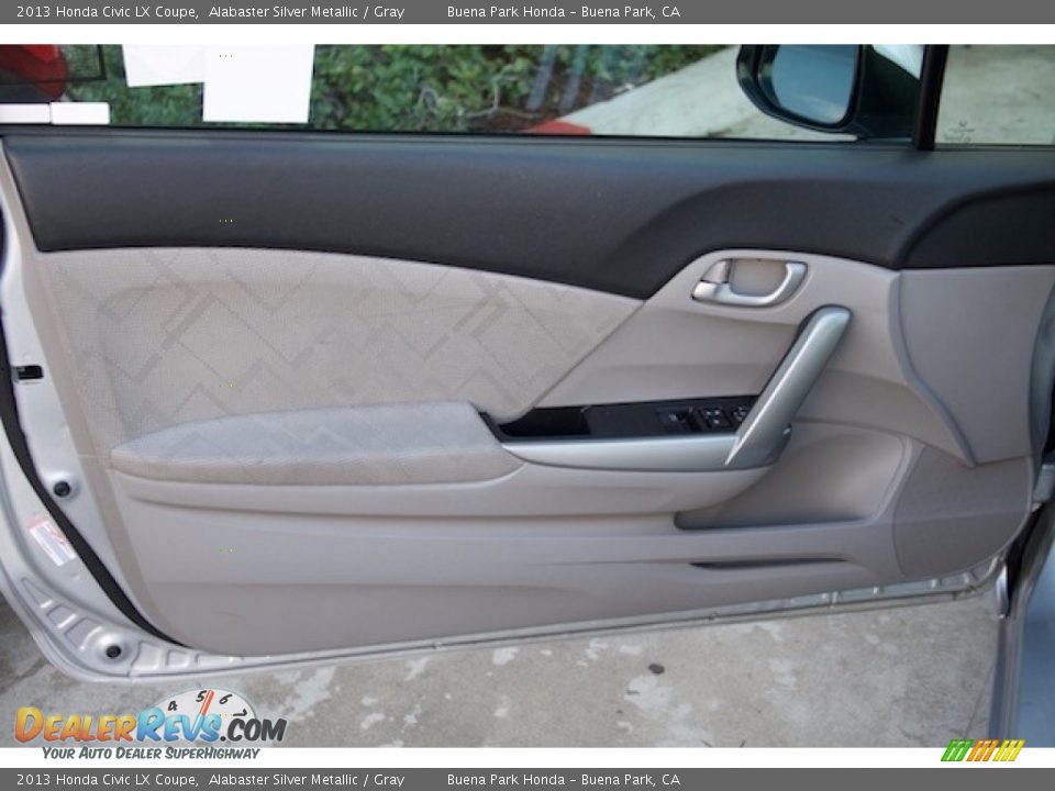 2013 Honda Civic LX Coupe Alabaster Silver Metallic / Gray Photo #18