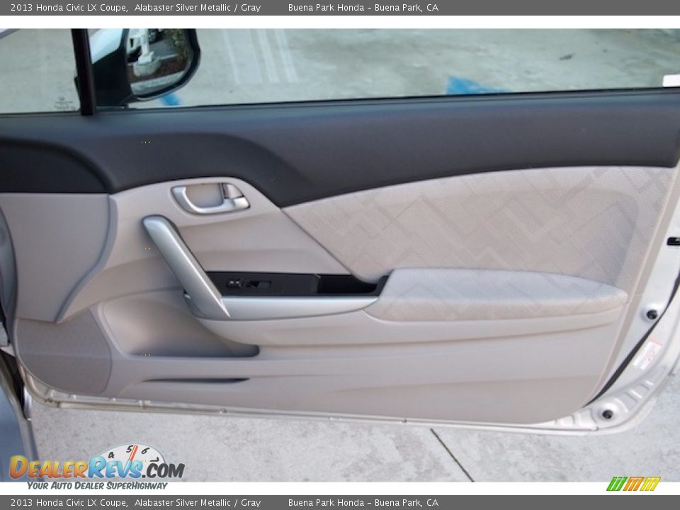 2013 Honda Civic LX Coupe Alabaster Silver Metallic / Gray Photo #19