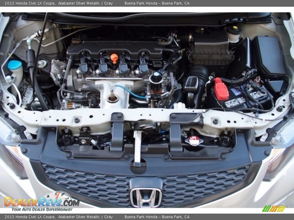 2013 Honda Civic LX Coupe Alabaster Silver Metallic / Gray Photo #20