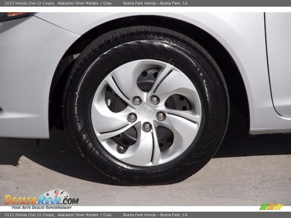2013 Honda Civic LX Coupe Alabaster Silver Metallic / Gray Photo #21