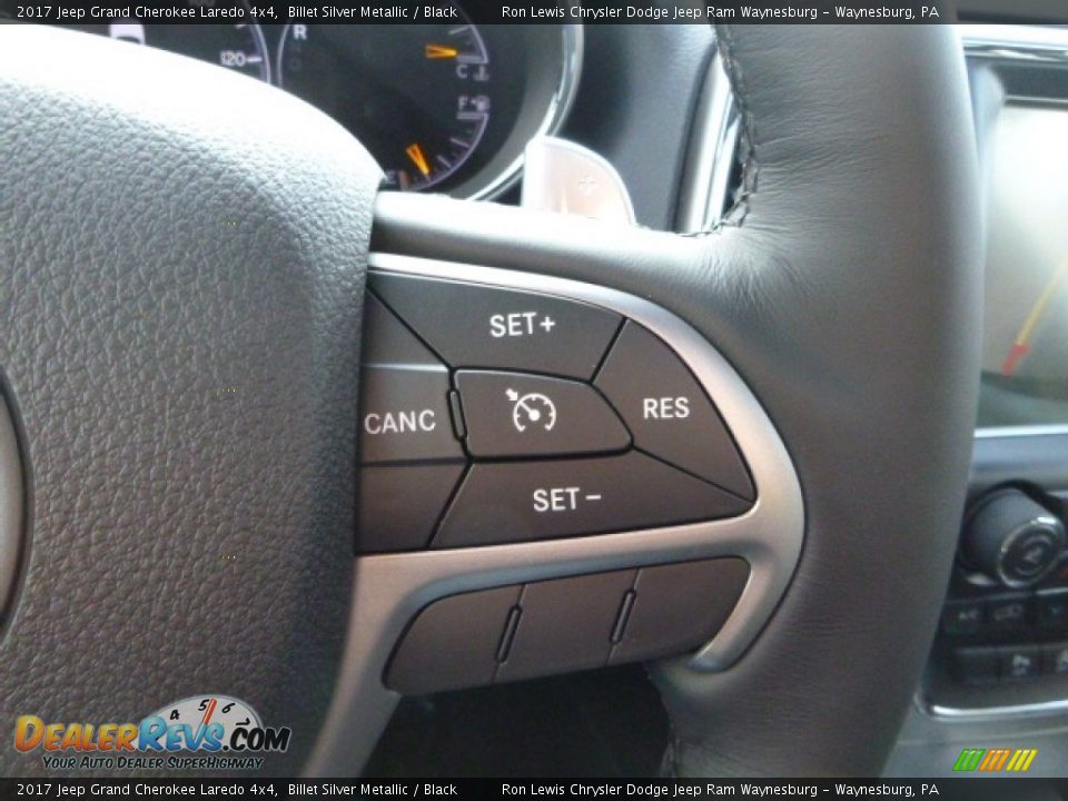 2017 Jeep Grand Cherokee Laredo 4x4 Billet Silver Metallic / Black Photo #19