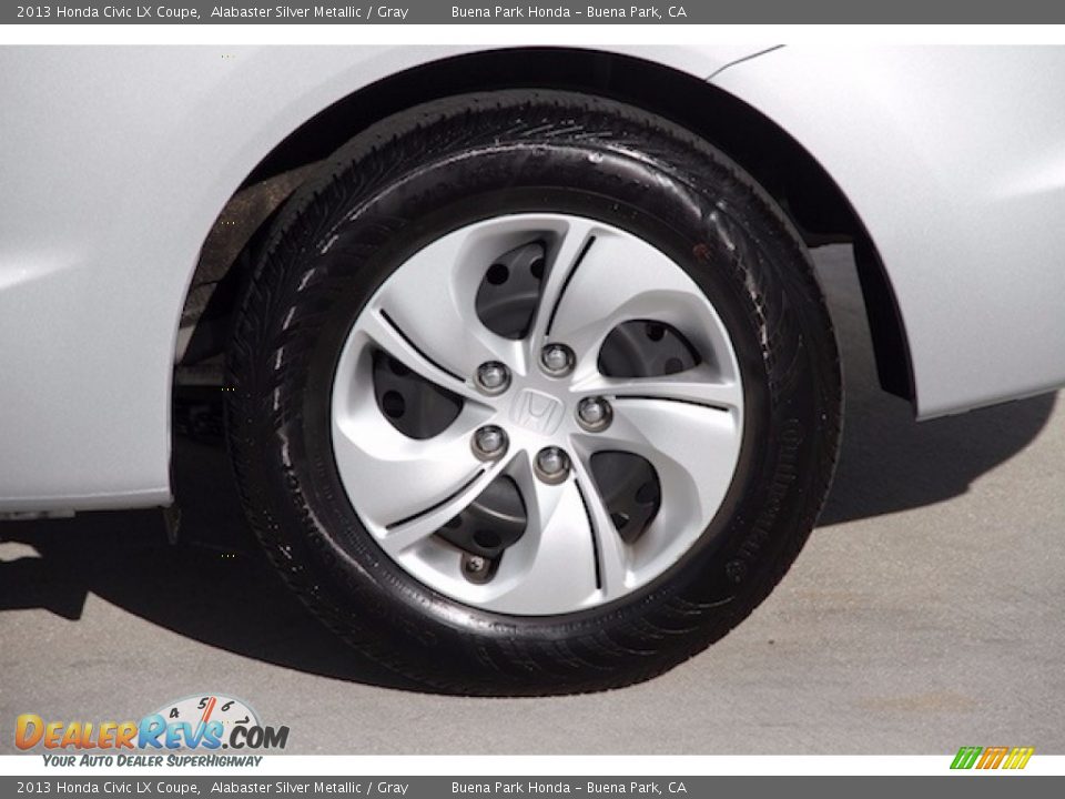 2013 Honda Civic LX Coupe Alabaster Silver Metallic / Gray Photo #22
