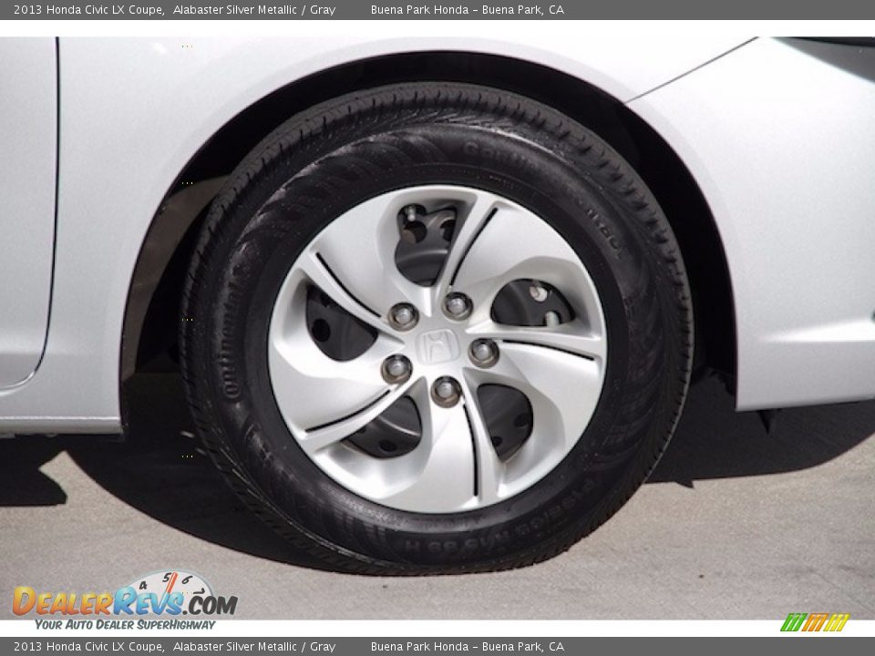 2013 Honda Civic LX Coupe Alabaster Silver Metallic / Gray Photo #23