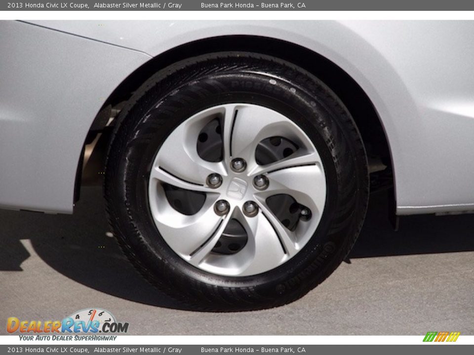 2013 Honda Civic LX Coupe Alabaster Silver Metallic / Gray Photo #24