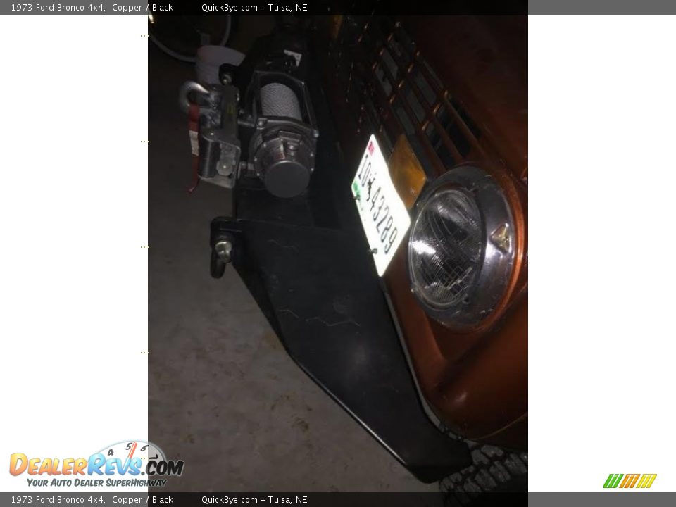 1973 Ford Bronco 4x4 Copper / Black Photo #19