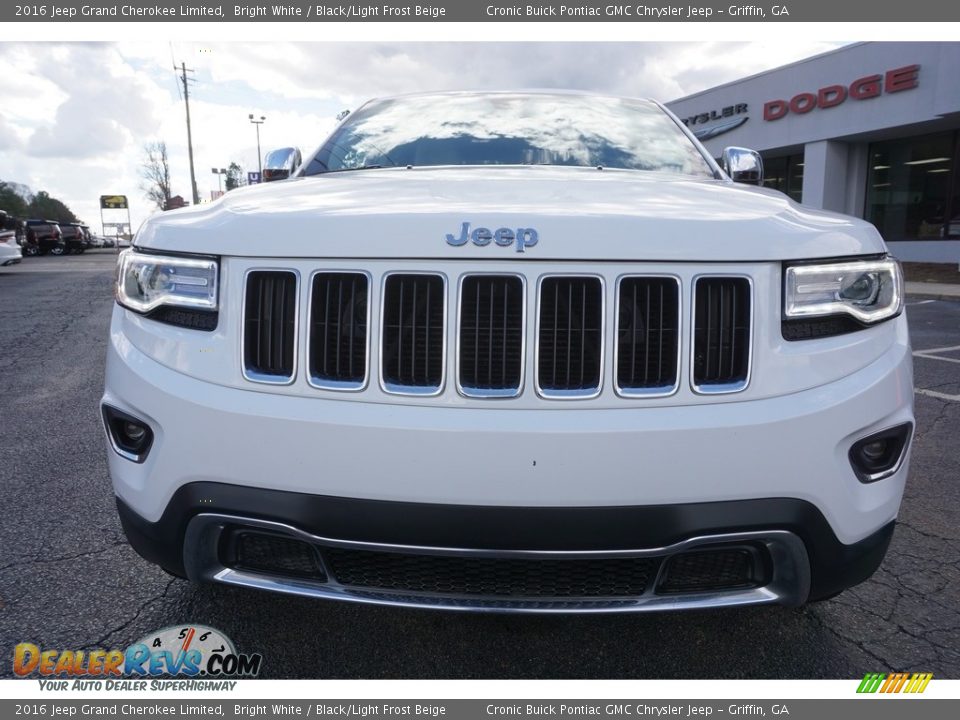 2016 Jeep Grand Cherokee Limited Bright White / Black/Light Frost Beige Photo #2