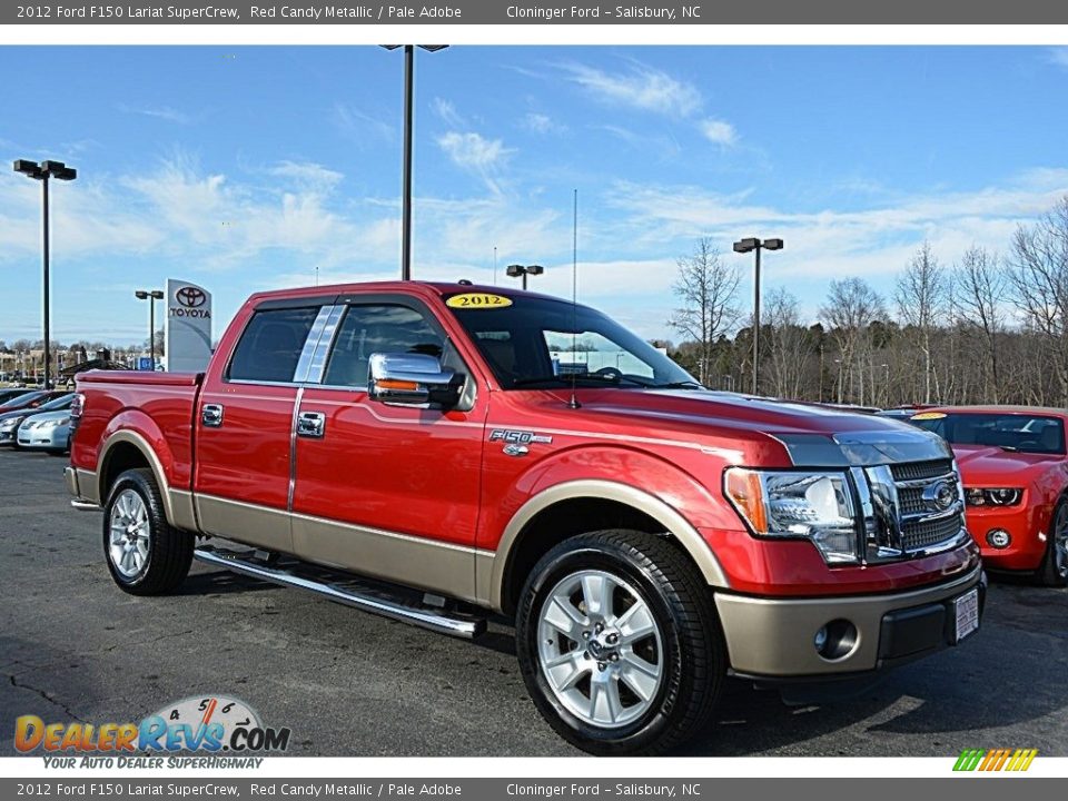 2012 Ford F150 Lariat SuperCrew Red Candy Metallic / Pale Adobe Photo #1