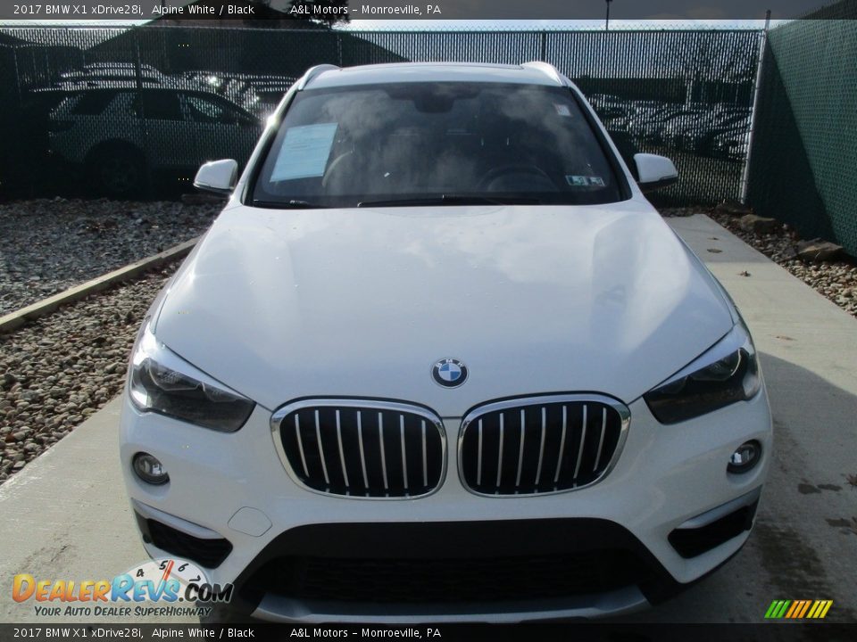 2017 BMW X1 xDrive28i Alpine White / Black Photo #6