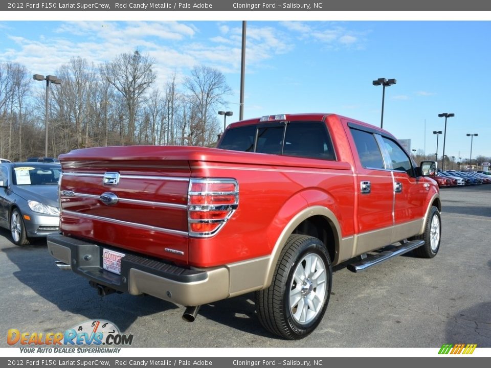 2012 Ford F150 Lariat SuperCrew Red Candy Metallic / Pale Adobe Photo #3