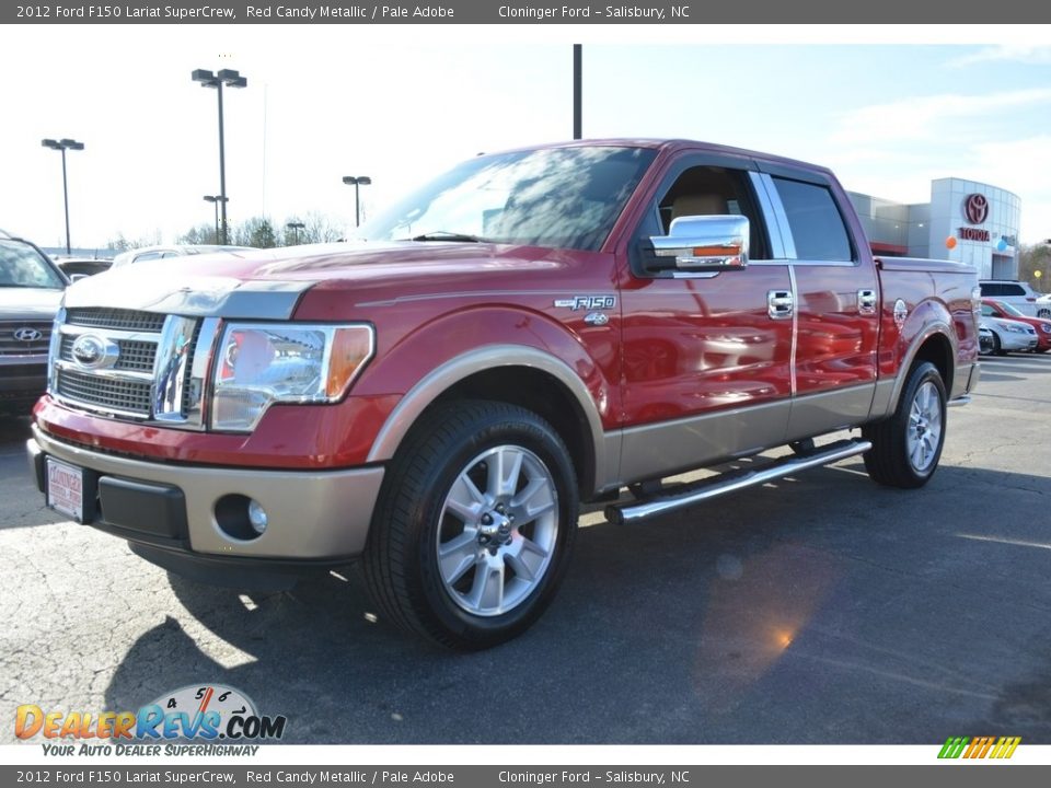 2012 Ford F150 Lariat SuperCrew Red Candy Metallic / Pale Adobe Photo #6