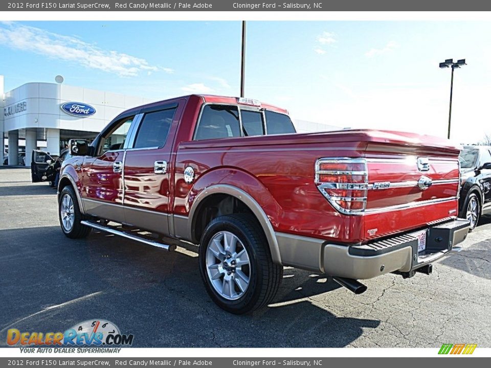 2012 Ford F150 Lariat SuperCrew Red Candy Metallic / Pale Adobe Photo #29
