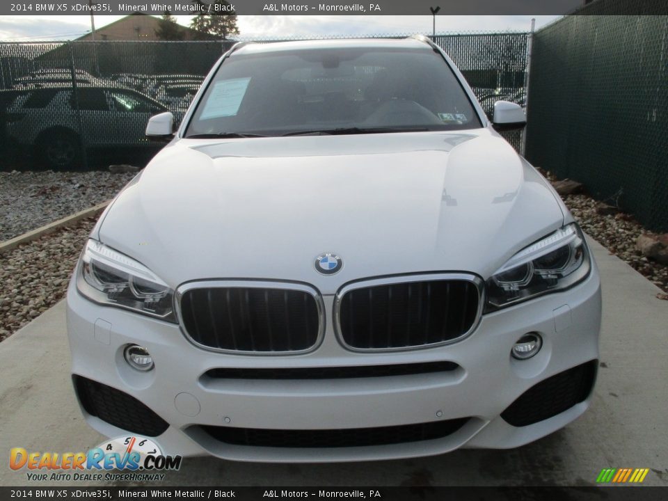 2014 BMW X5 xDrive35i Mineral White Metallic / Black Photo #6