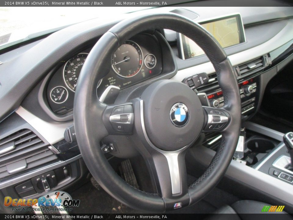 2014 BMW X5 xDrive35i Mineral White Metallic / Black Photo #15