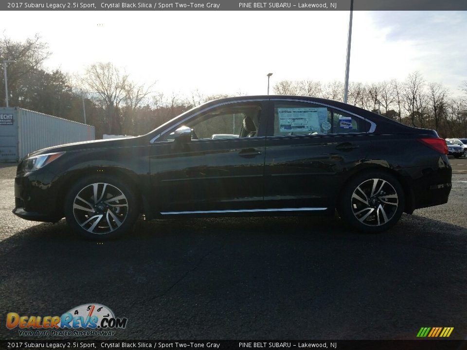 2017 Subaru Legacy 2.5i Sport Crystal Black Silica / Sport Two-Tone Gray Photo #3