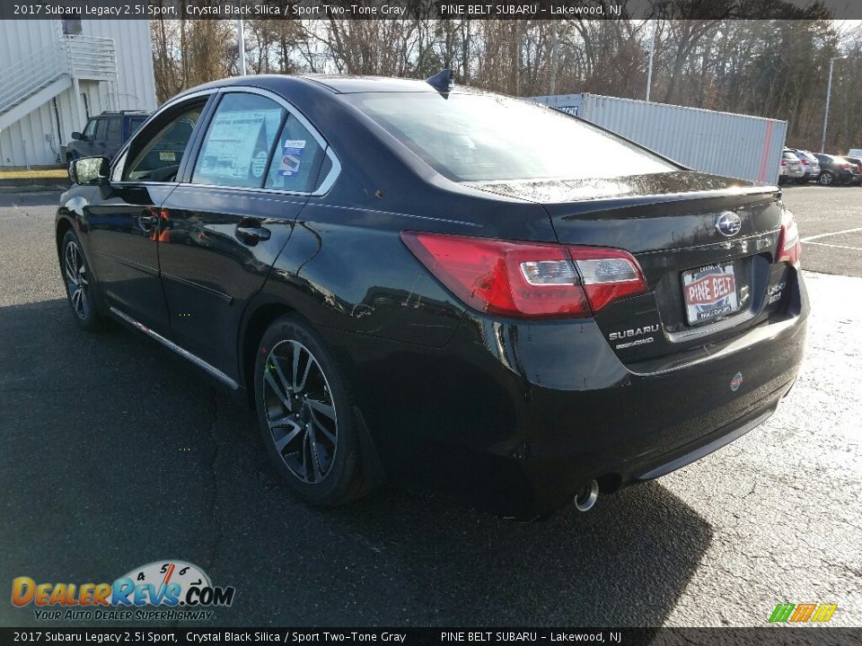 2017 Subaru Legacy 2.5i Sport Crystal Black Silica / Sport Two-Tone Gray Photo #4