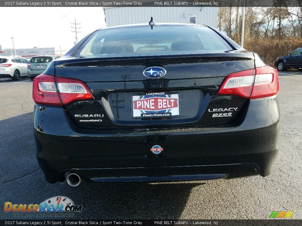 2017 Subaru Legacy 2.5i Sport Crystal Black Silica / Sport Two-Tone Gray Photo #5