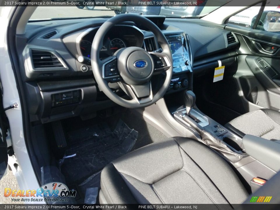 2017 Subaru Impreza 2.0i Premium 5-Door Crystal White Pearl / Black Photo #7