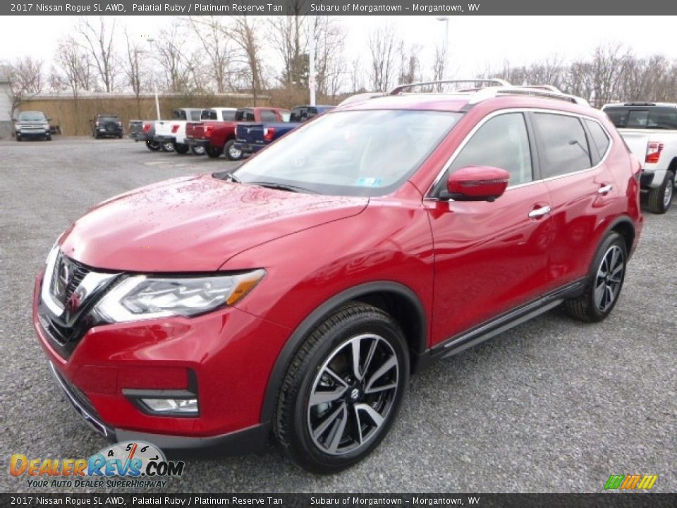 Front 3/4 View of 2017 Nissan Rogue SL AWD Photo #11
