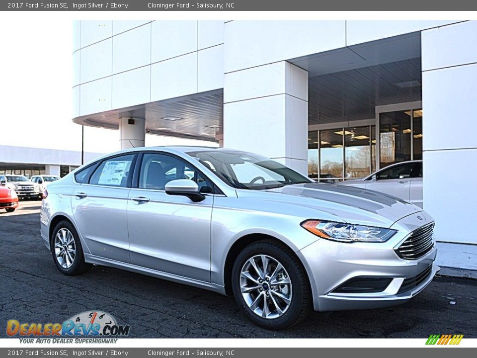 2017 Ford Fusion SE Ingot Silver / Ebony Photo #1