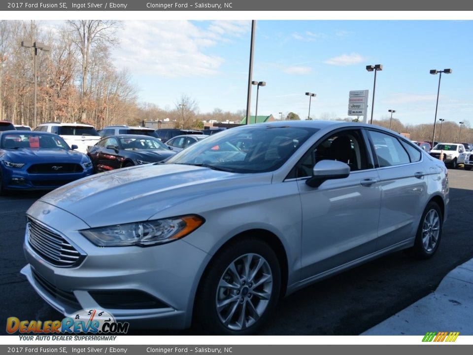 2017 Ford Fusion SE Ingot Silver / Ebony Photo #3