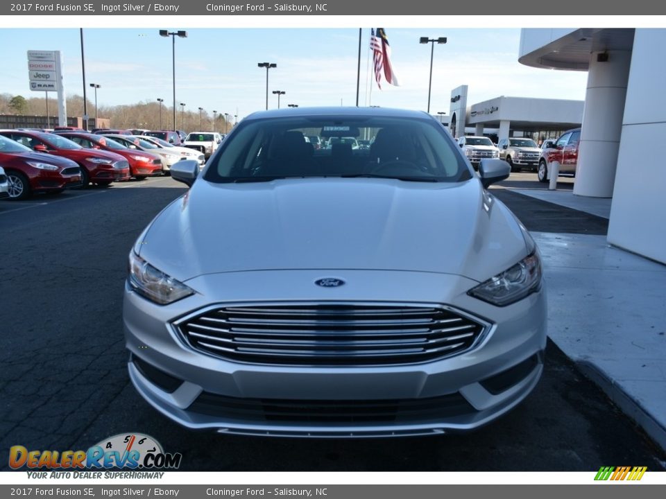 2017 Ford Fusion SE Ingot Silver / Ebony Photo #4