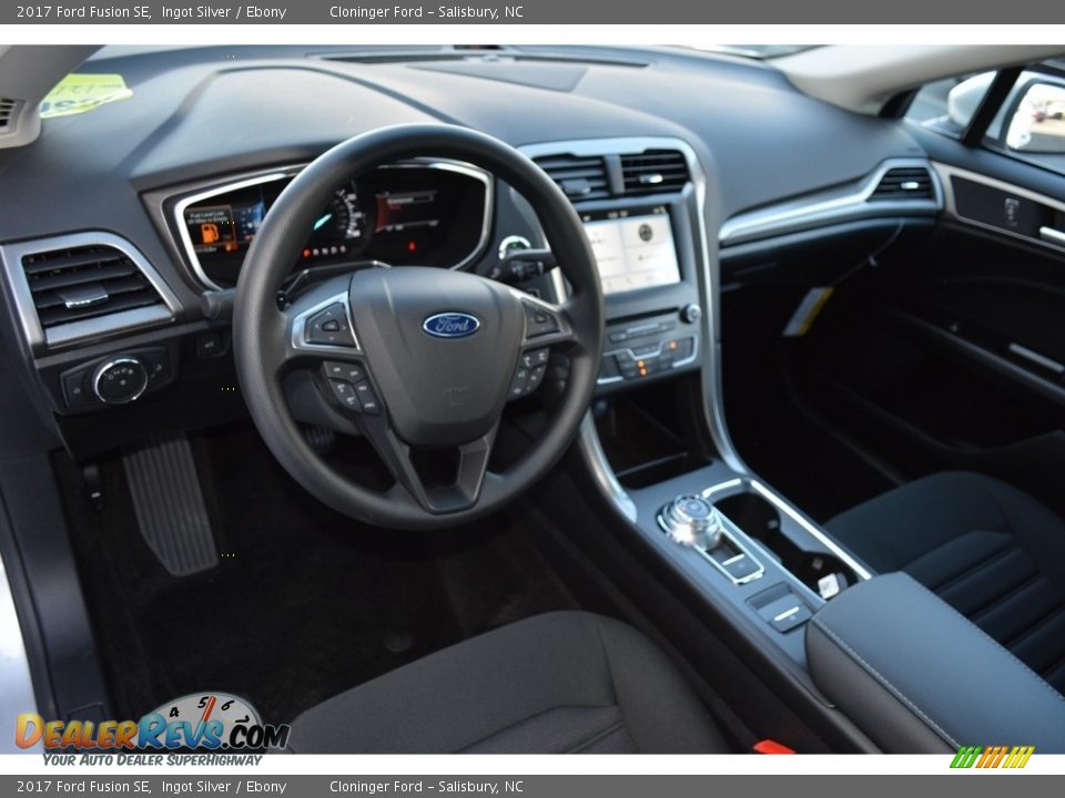 2017 Ford Fusion SE Ingot Silver / Ebony Photo #7