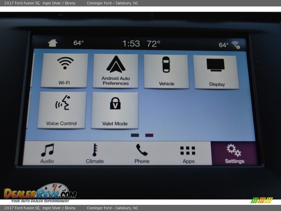 2017 Ford Fusion SE Ingot Silver / Ebony Photo #12