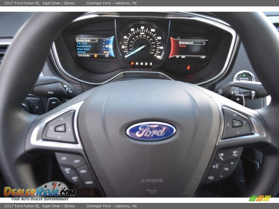 2017 Ford Fusion SE Ingot Silver / Ebony Photo #16