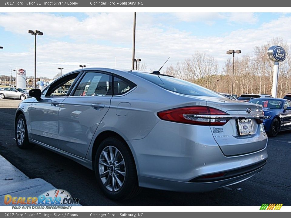 2017 Ford Fusion SE Ingot Silver / Ebony Photo #20