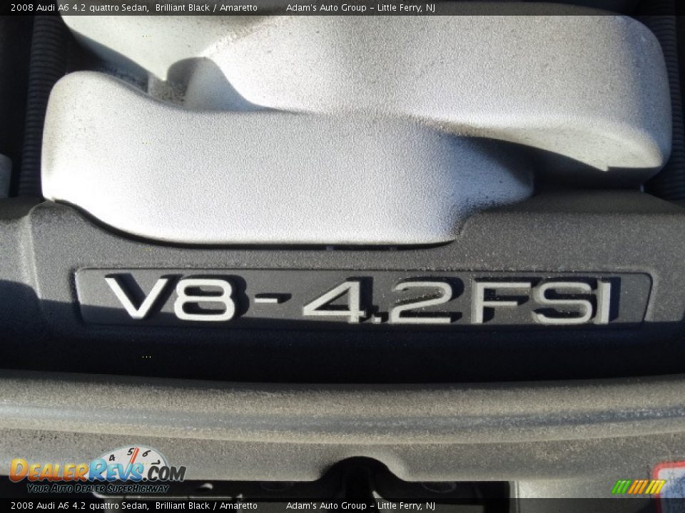 2008 Audi A6 4.2 quattro Sedan Brilliant Black / Amaretto Photo #33