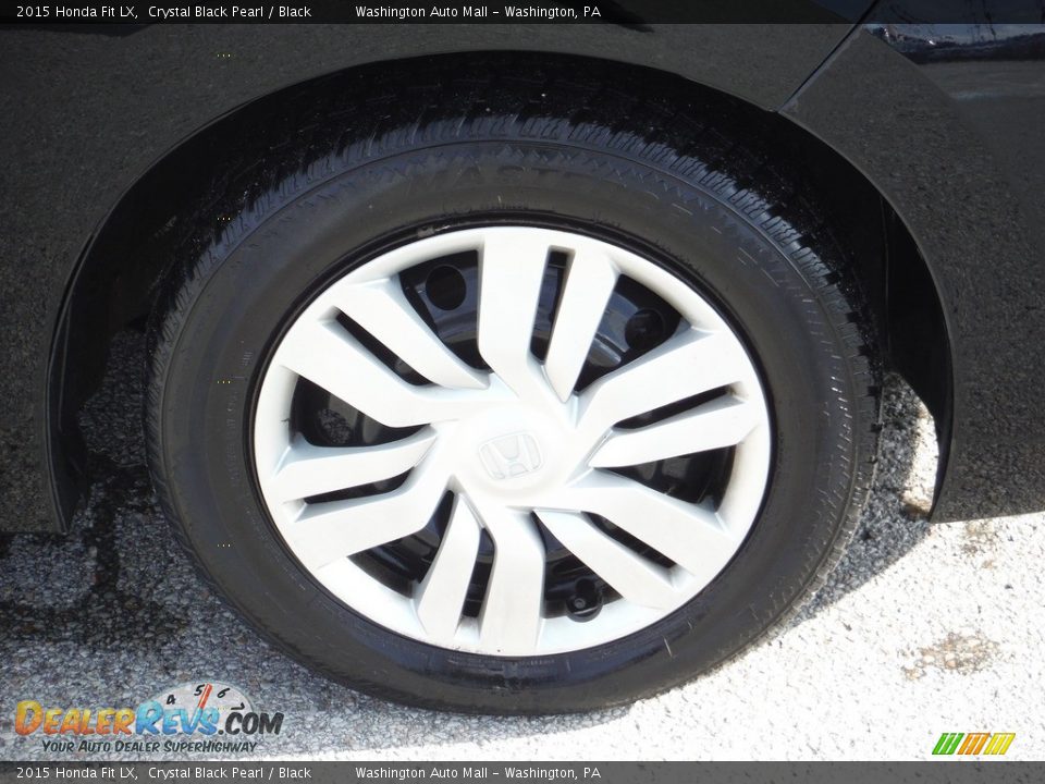2015 Honda Fit LX Crystal Black Pearl / Black Photo #3