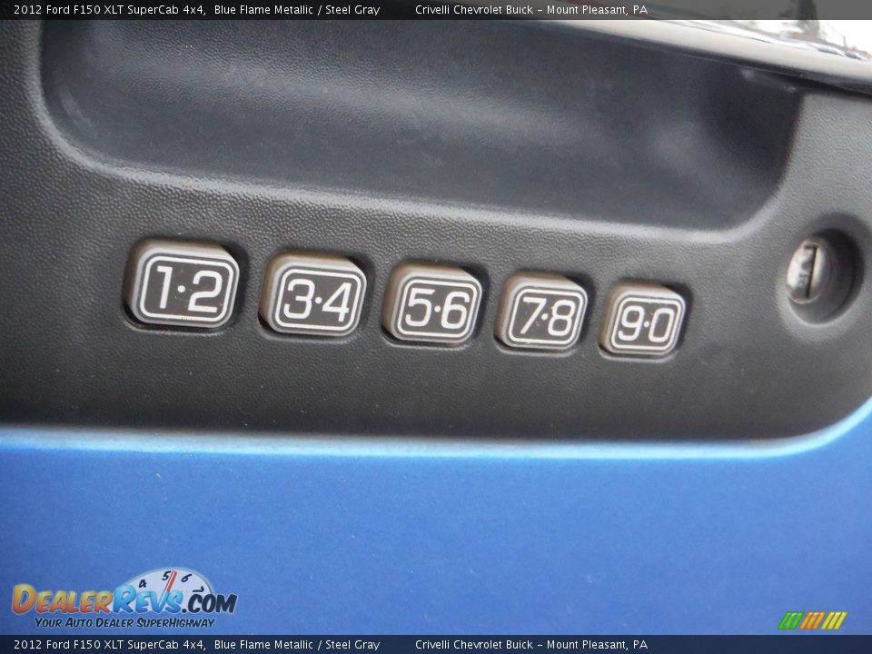 2012 Ford F150 XLT SuperCab 4x4 Blue Flame Metallic / Steel Gray Photo #5