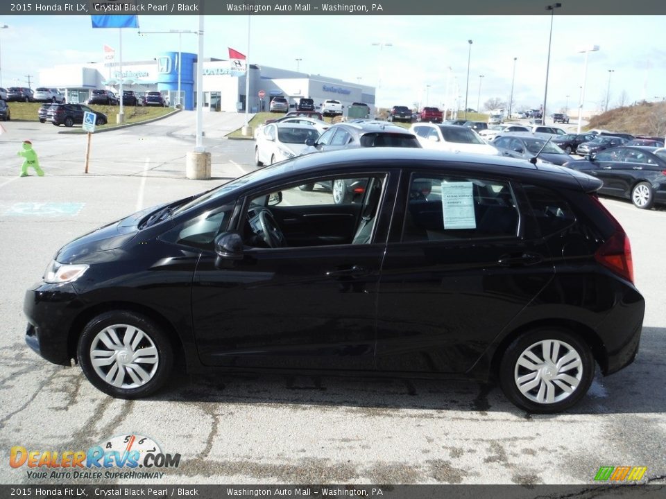 2015 Honda Fit LX Crystal Black Pearl / Black Photo #6