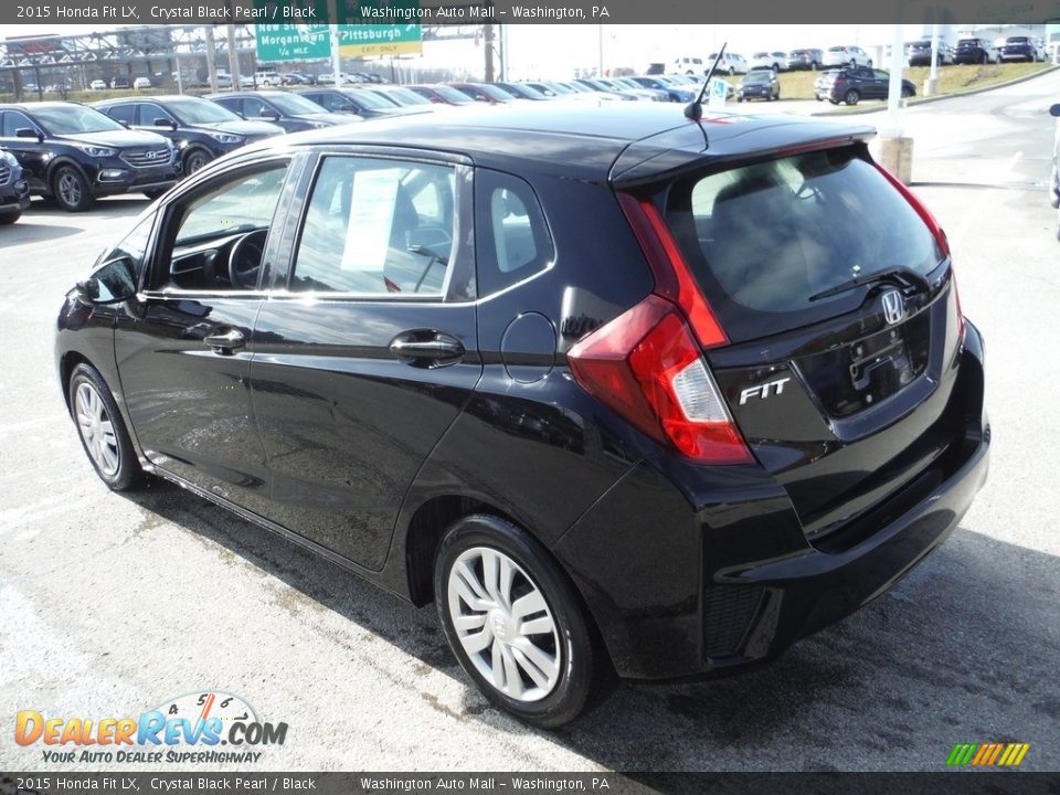 2015 Honda Fit LX Crystal Black Pearl / Black Photo #7
