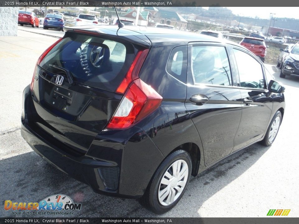 2015 Honda Fit LX Crystal Black Pearl / Black Photo #8