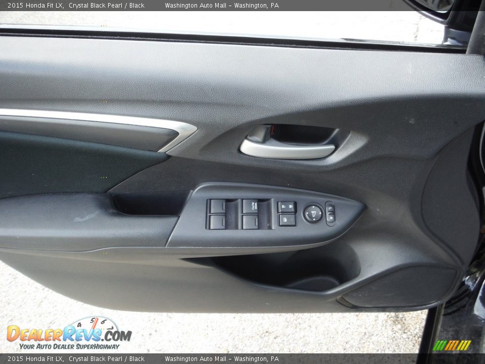 2015 Honda Fit LX Crystal Black Pearl / Black Photo #9