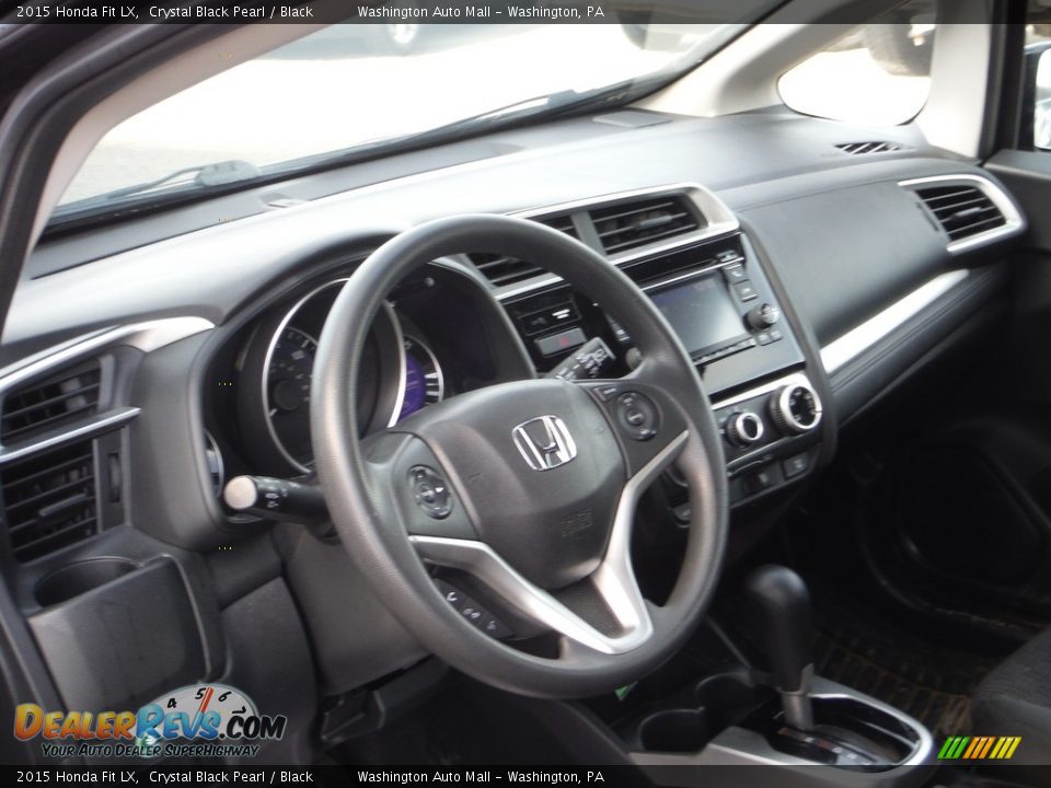 2015 Honda Fit LX Crystal Black Pearl / Black Photo #10