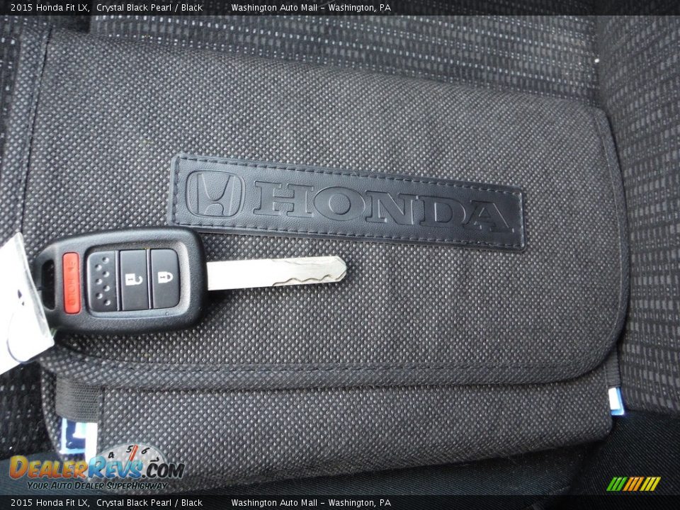 2015 Honda Fit LX Crystal Black Pearl / Black Photo #18