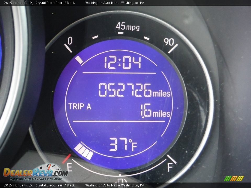 2015 Honda Fit LX Crystal Black Pearl / Black Photo #20