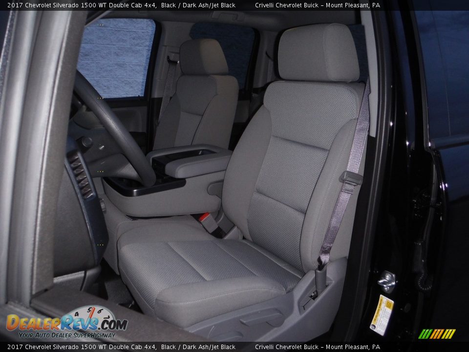 2017 Chevrolet Silverado 1500 WT Double Cab 4x4 Black / Dark Ash/Jet Black Photo #11