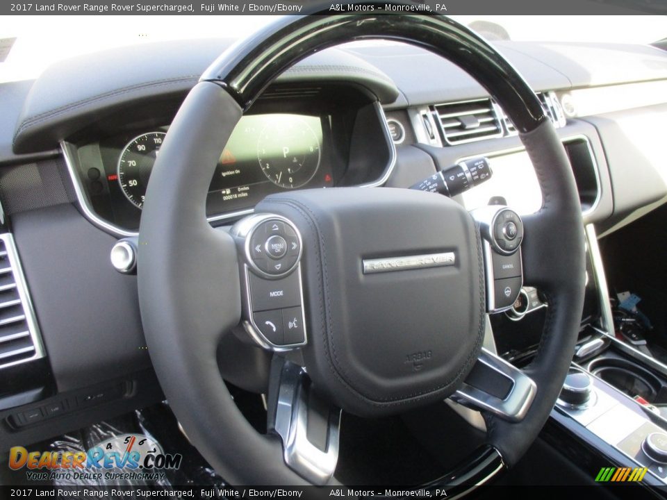 2017 Land Rover Range Rover Supercharged Steering Wheel Photo #14